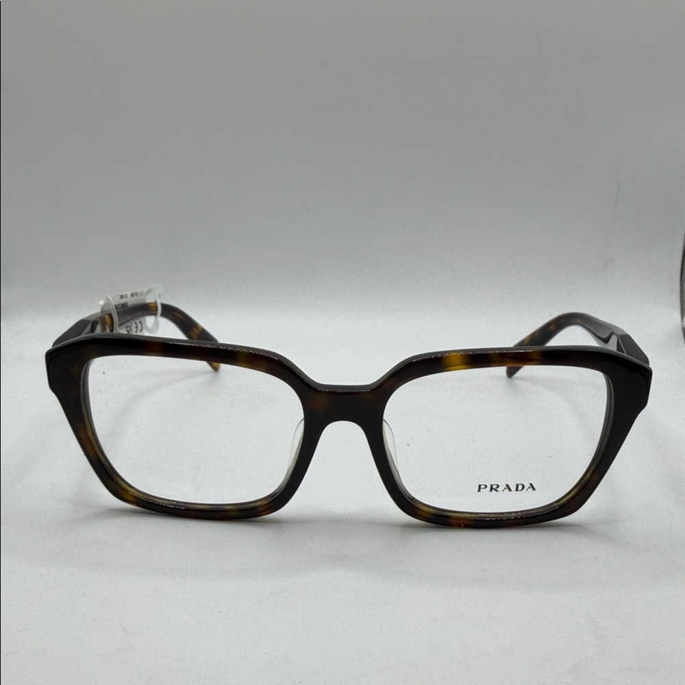 Prada Brown Tortoise Shell Eyeglasses VPR 14Z-F